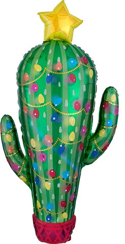 40 inch Christmas Cactus Foil Balloon