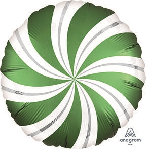 GREEN Candy Swirl Balloon