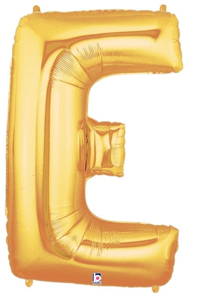 40 inch Letter E Megaloon GOLD