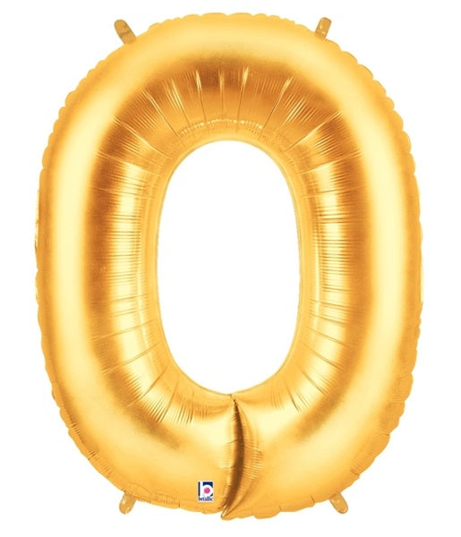 40 inch Letter O Megaloon GOLD