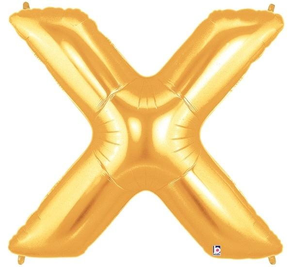 Letter X Megaloon GOLD