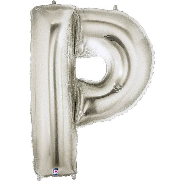 40 inch Letter P Megaloon SILVER