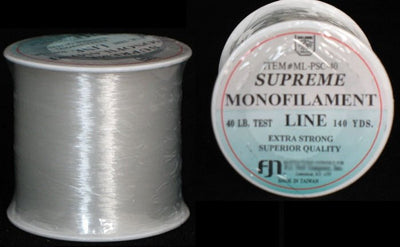 40Lb. Test Clear Monofilament (140 yard Spool) - Premium Party Distribution