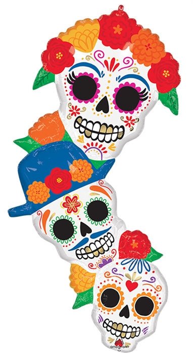 41" Day of the Dead - Bright Flores - Premium Party Distribution