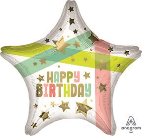 Birthday Stars & Colors Balloon