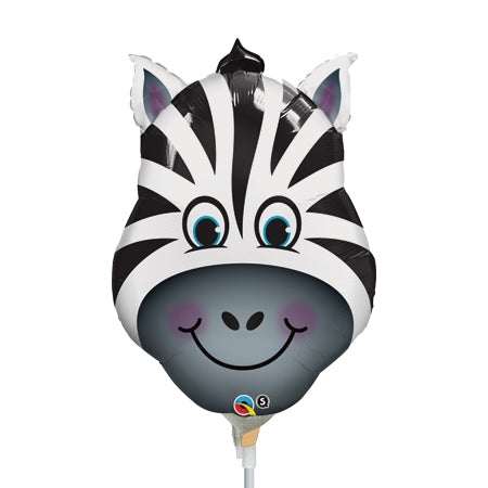 14 inch Zany Zebra Head Shape