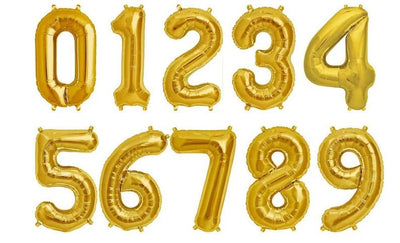 42" Balloon Numbers - Gold - Premium Party Distribution