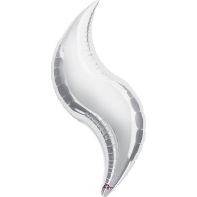 42" Curve - Silver (3ct) - Premium Party Distribution