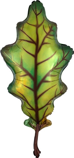 42" Fall Oak Leaf - Green - Premium Party Distribution