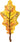 42" Fall Oak Leaf - Yellow - Premium Party Distribution