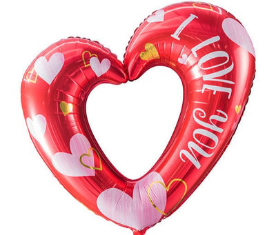 42" I Love You Hollow Heart - Premium Party Distribution