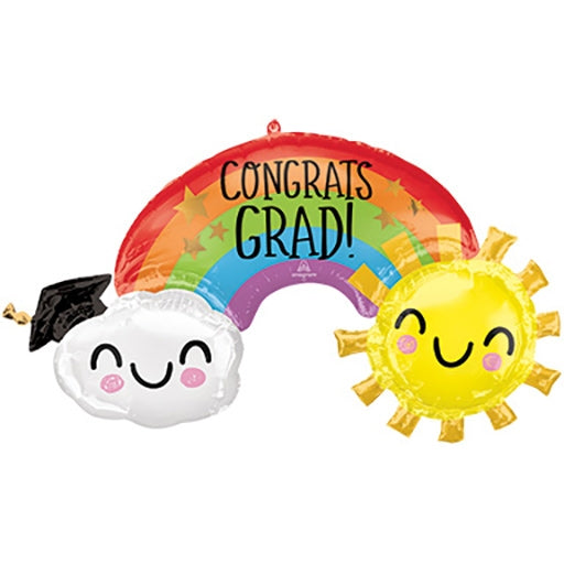 Congrats Grad Rainbow Balloon