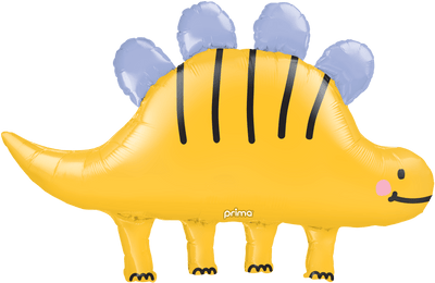 43" Happy Yellow Stegosaurus Dinosaur - Premium Party Distribution