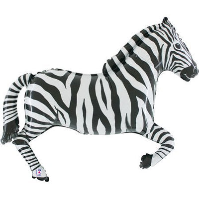 43″ Zebra Balloon - Betallic - Premium Party Distribution