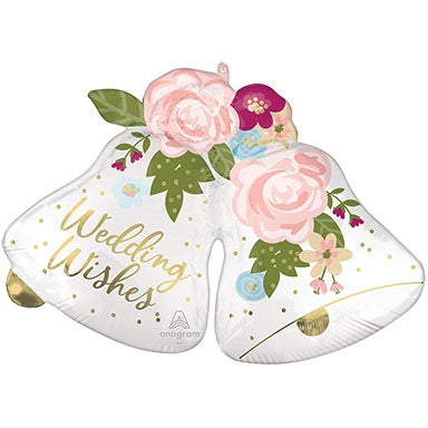 Wedding Wishes Bells Balloon