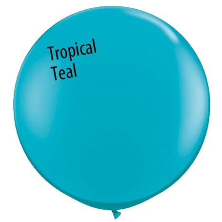 3 foot Qualatex Fashion TROPICAL TEAL