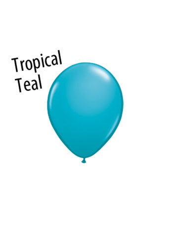 5 inch Fashion Tropical Teal latex balloons