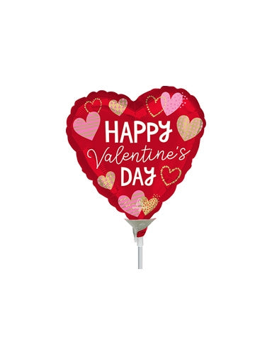 4 inch Crafty HVD- Heart Shape Foil Balloon