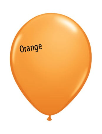 9in ORANGE Qualatex Plain (100ct)