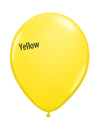 9in YELLOW Qualatex Plain (100ct)