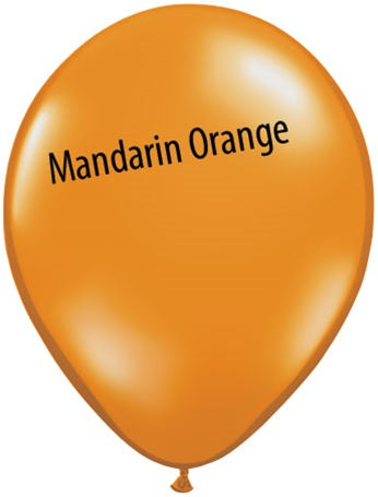 11in MANDARIN ORANGE Qualatex Jewel