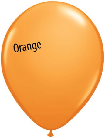 11in ORANGE Qualatex Plain (100ct)