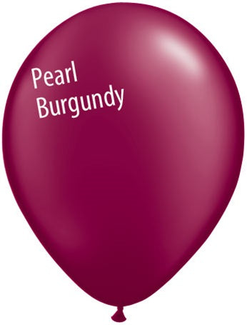 11in PEARL BURGUNDY Qualatex Radiant Pearl