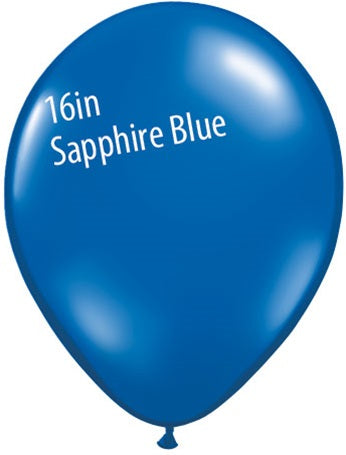 16 inch Qualatex Jewel SAPPHIRE BLUE Latex Balloon