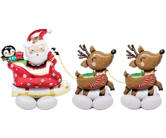 Santa & Reindeer AirLoonz