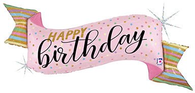 45" Pastel Birthday Banner - Premium Party Distribution