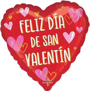 Feliz Dia De San Valentin foil balloon