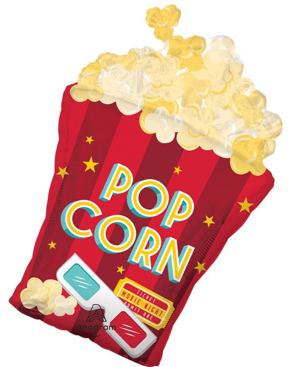 Anagram 29"  Movie Night Pop Corn Balloon