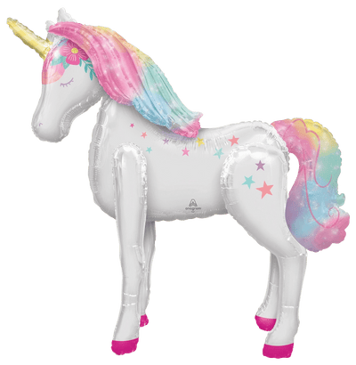 46" Airwalker® - Enchanted Unicorn - Anagram - Premium Party Distribution