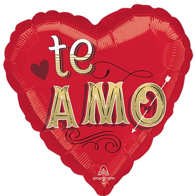 Te Amo Heart Shape Foil Balloon