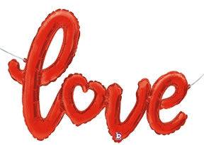 47" Love Script - Red - Premium Party Distribution