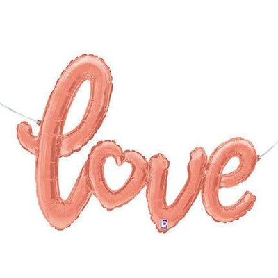 47" Love Script - Rose Gold - Premium Party Distribution
