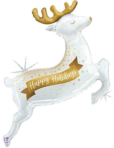 48" Glistening Holiday Reindeer - Holographic - Premium Party Distribution