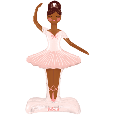 49" Standing Ballerina Shape - Dark Skin - Premium Party Distribution