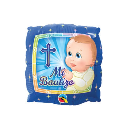 9 inch Mi Bautizo Prayer Boy