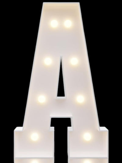 4ft Marquee Metal Letters with lights - Premium Party Distribution