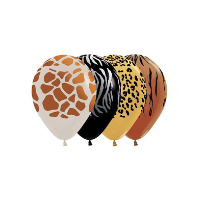 5" Animal Print Assorted (50ct) - Sempertex - Premium Party Distribution