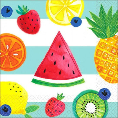 5" Beverage Napkins - Hello Summer (16ct) - Premium Party Distribution