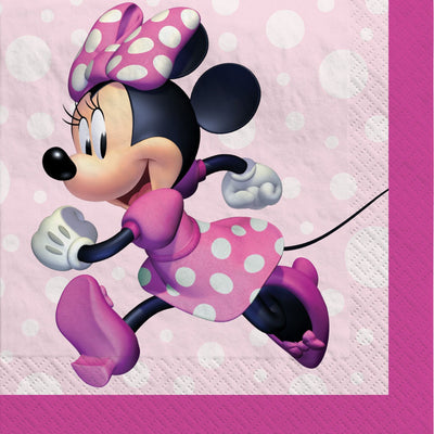 5" Beverage Napkins - Minnie Mouse Forever (16ct) - Premium Party Distribution
