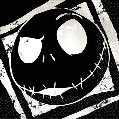 5" Beverage Napkins - Nightmare Before Christmas (16ct) - Premium Party Distribution