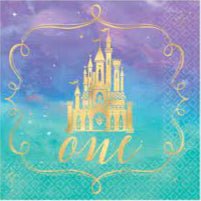 5" Beverage Napkins - Once Upon A Time First Birthday (16ct) - Premium Party Distribution