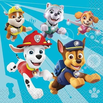 5" Beverage Napkins - Paw Patrol (16ct) - Premium Party Distribution