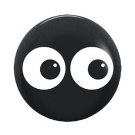 5" Double Eye Top Print - Black (100ct) - Premium Party Distribution