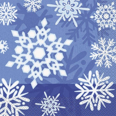 5" Luncheon Napkins - Snowflake (16ct) - Unique - Premium Party Distribution