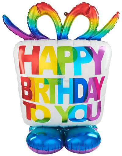 50" AirLoonz™ - Happy Birthday Present - Premium Party Distribution