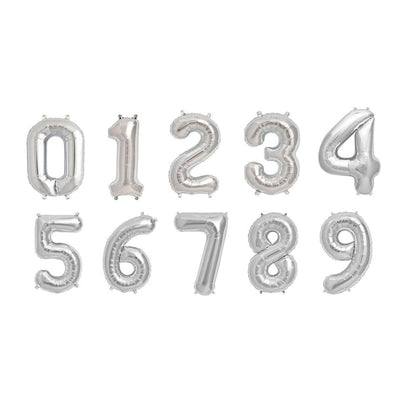 52" Balloon Numbers - Silver - Premium Party Distribution